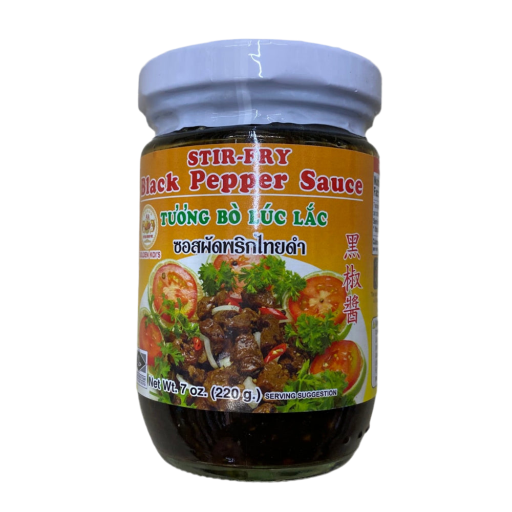 GOLDEN KOI'S Stir-Fry Black Pepper Sauce - AH黑椒酱 7oz/220g