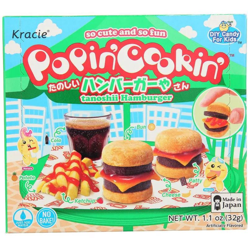 KRACIE Popin' CANDY POPIN HAMBRGER 32g  - Kracie 知育菓子系列