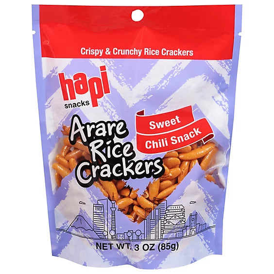 Hapi Arare Rice Crackers in Sweet Chili, 3.0 oz