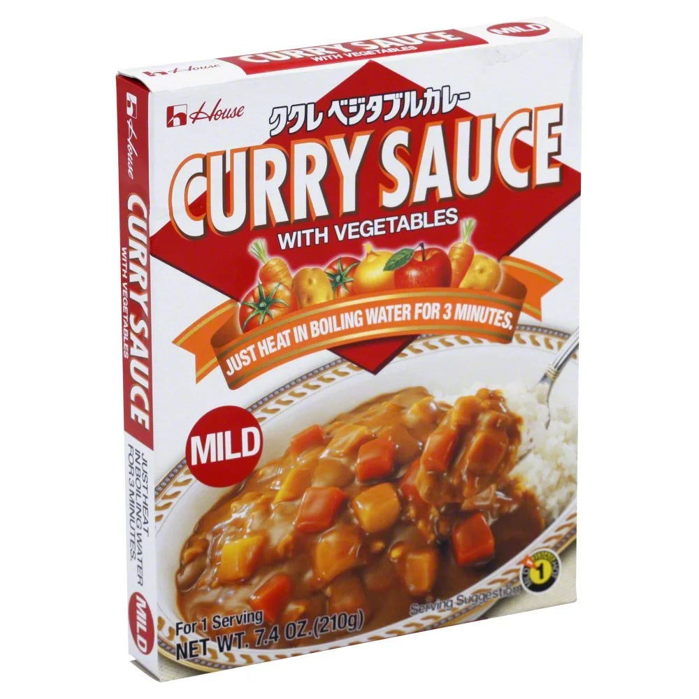 House Foods Curry Sauce with Vegetables (Mild) - HOUSE 蔬菜咖哩汁微辣7oz(200g)