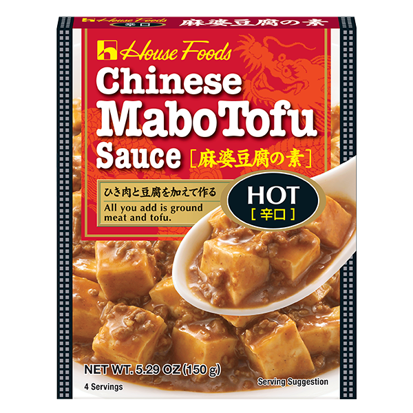 House Foods  Chinese Mabo Tofu Sauce Hot  - 麻婆豆腐调料 辣 5.29oz (150g)