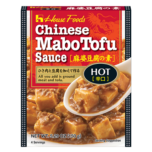 House Foods  Chinese Mabo Tofu Sauce Hot  - 麻婆豆腐调料 辣 5.29oz (150g)