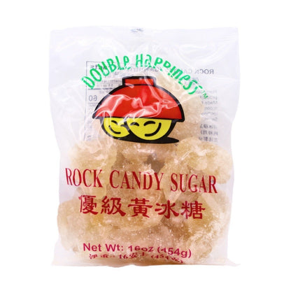 DOUBLE HAPPINESS ROCK CANDY SUGAR - 优级黄冰糖 16oz