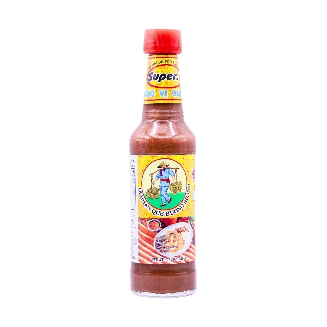 OLDMAN QUE HUONG FISH SAUCE 12oz -โอลด์แมนคิวฮวง ซอสน้ำปลา