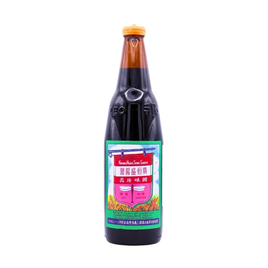 Kwong Hung Seng Dragon Fly Black Soy Sauce - 广恒盛酱园泰國黑酱油 黄蓋 21oz