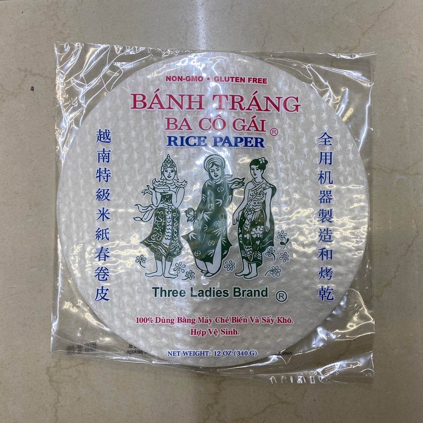 Three Ladies Rice Paper Wrappers - 三個女人米紙512oz/340g