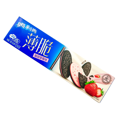 OREO Thin Crisp Strawberry Flavor - 奧利奧薄脆酸甜草莓口味95g