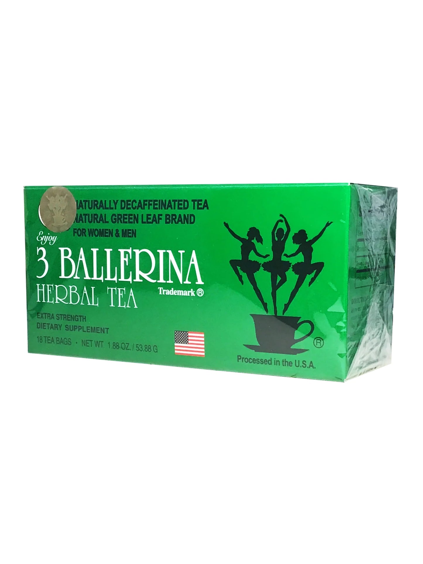 3 Ballerina Herbal Tea Extra Strength 18 Tea Bags - 瘦身茶