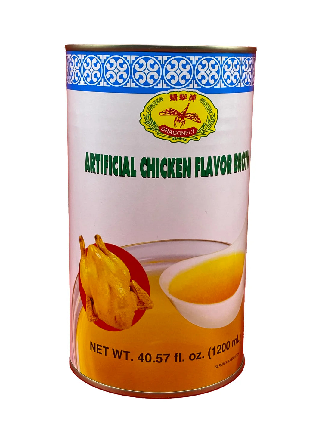 DRAGONFLY CHICKEN BROTH (L) CAN- 蜻蜓牌雞湯（大） 40.57oz