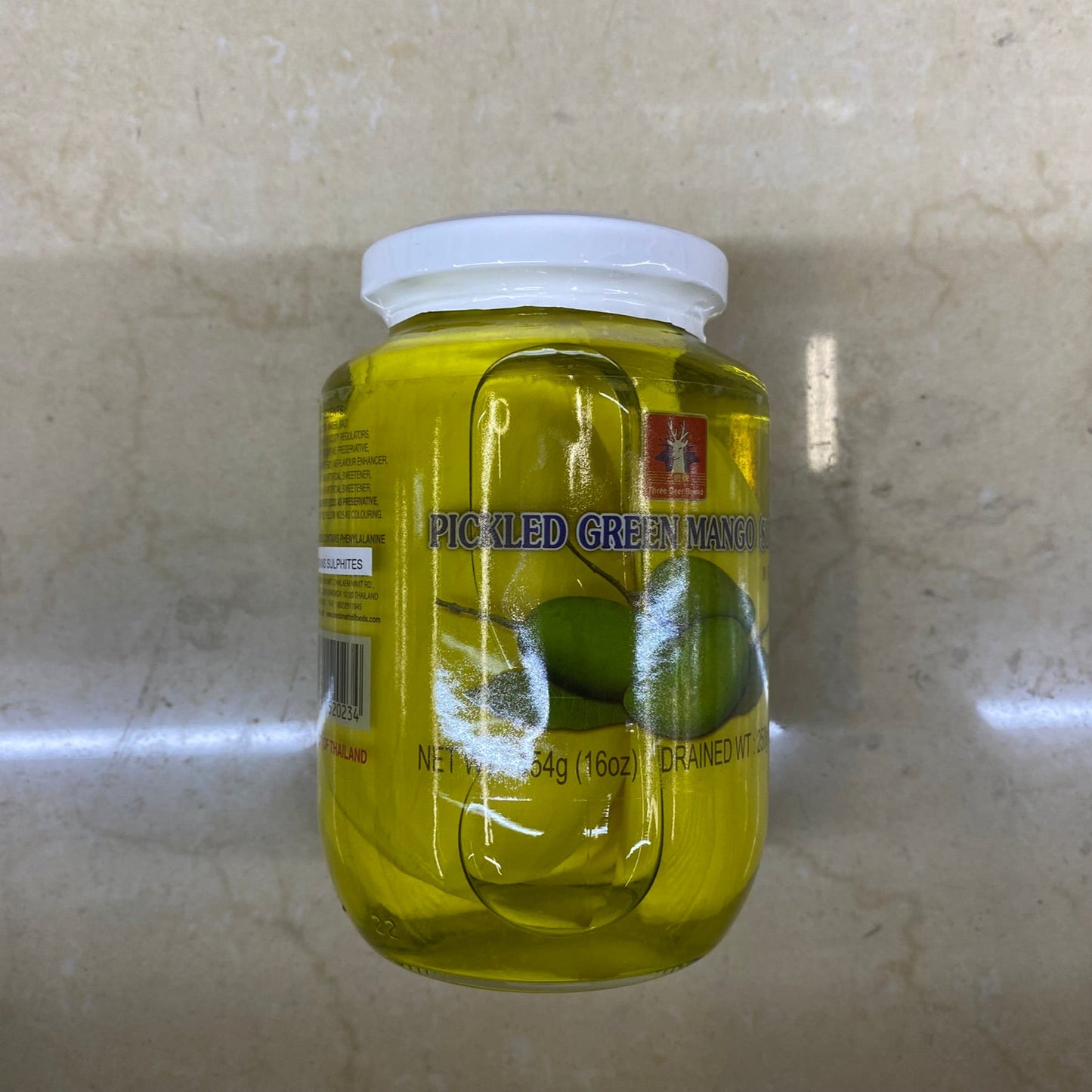 THREE DEER Pickled Green Mango - 三鹿牌 腌青芒果片 16oz/454g