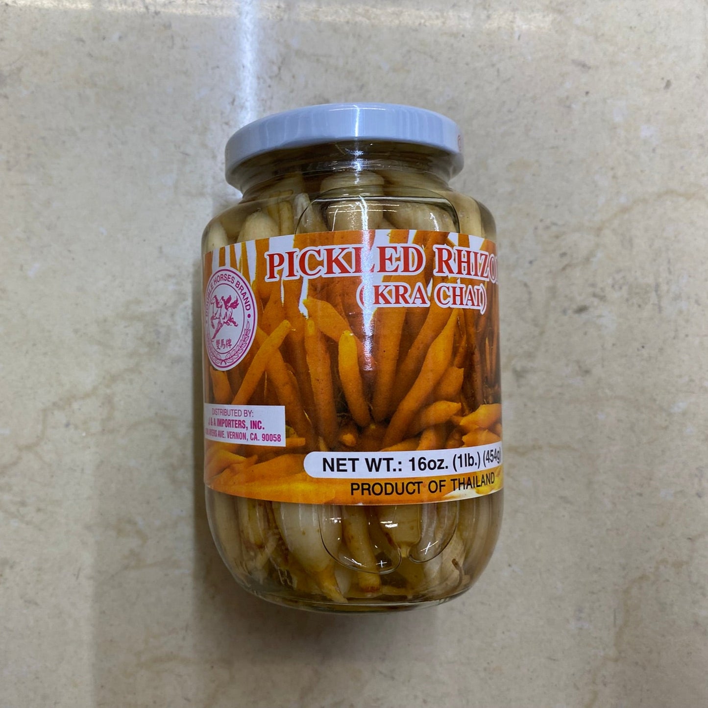 FLYING HORSE Pickled Rhizome KRACHAI 16oz/454g