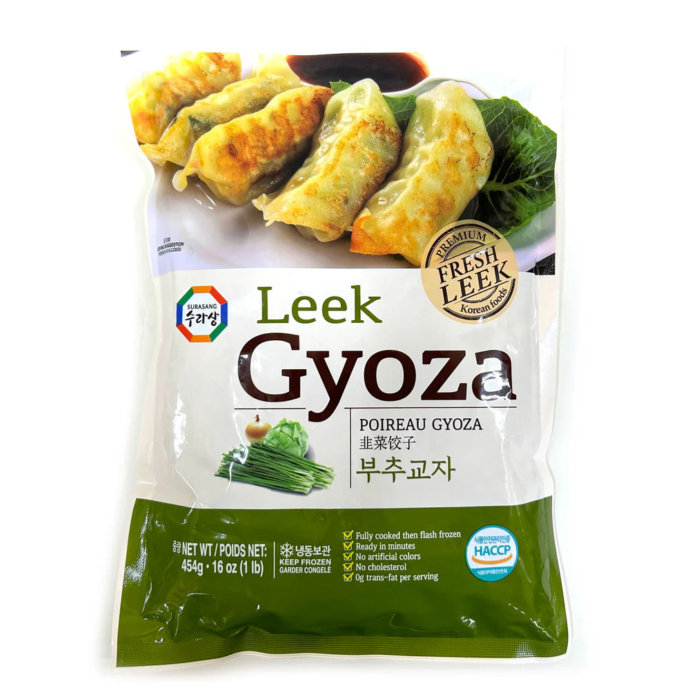 [Surasang] Leek Gyoza Dumplings / 수라상부추교자만두(454g) - 韓國韭菜餃子