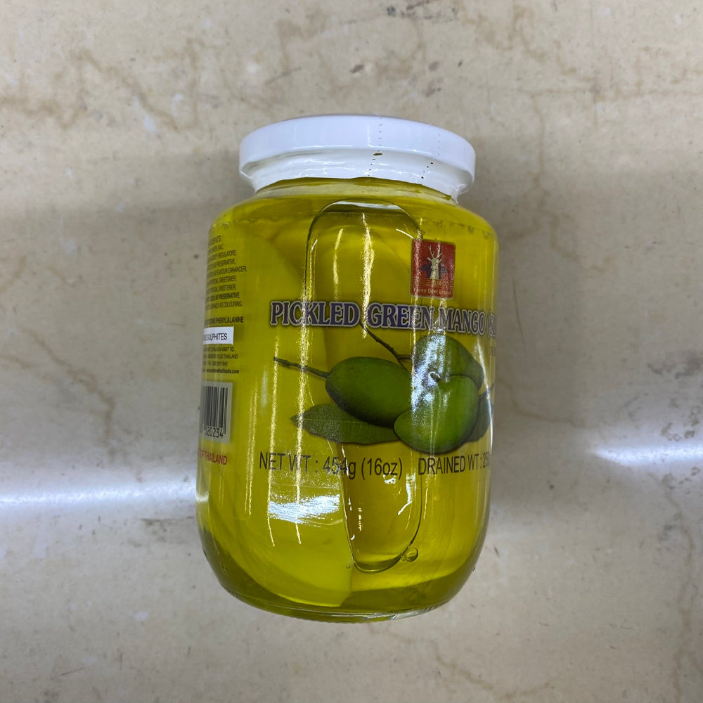 THREE DEER Pickled Green Mango Sliced - 三鹿牌腌青芒果片 16oz/454g