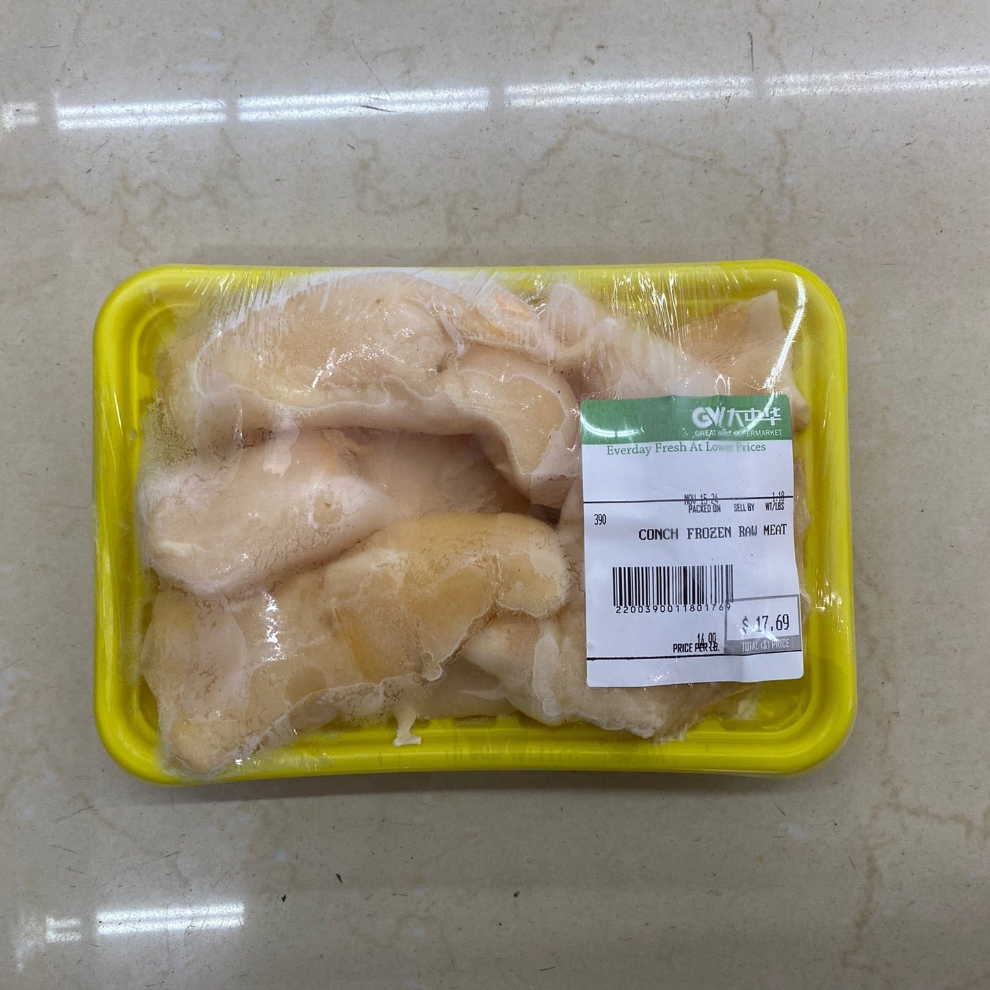 CONCH MEAT 0.9-1.1 lb - 响螺肉