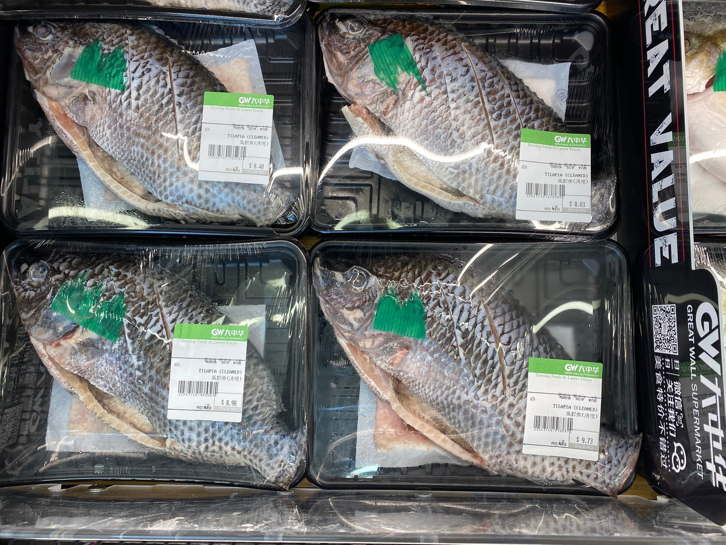 Fresh Tilapia (Cleaned) 1.6-1.9 lb - 新鲜罗非鱼（已清理）