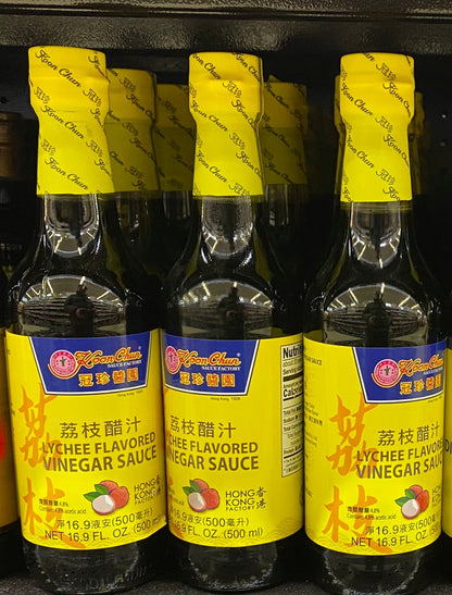 Lychee Flavored Vinegar Sauce 500ml - 冠珍醬園荔枝醋汁16.9floz