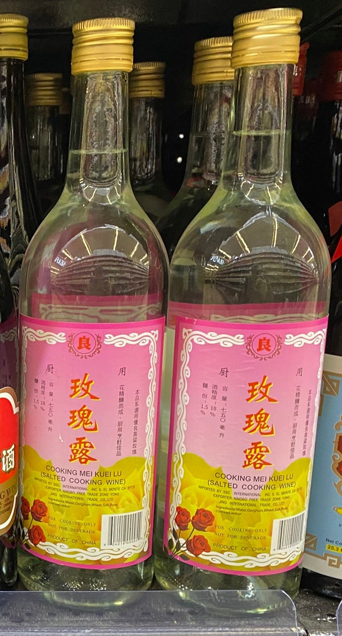 Liang Mei Kue Lu Cooking Wine 750 ml - 良 玫瑰露料酒 18% 750 毫升