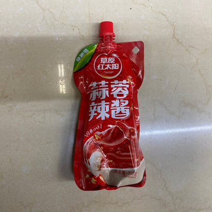 草原紅太陽蒜蓉辣醬300g【烤肉火鍋辣椒醬沾料】 - Garlic Chilli Sauce 10.58 oz