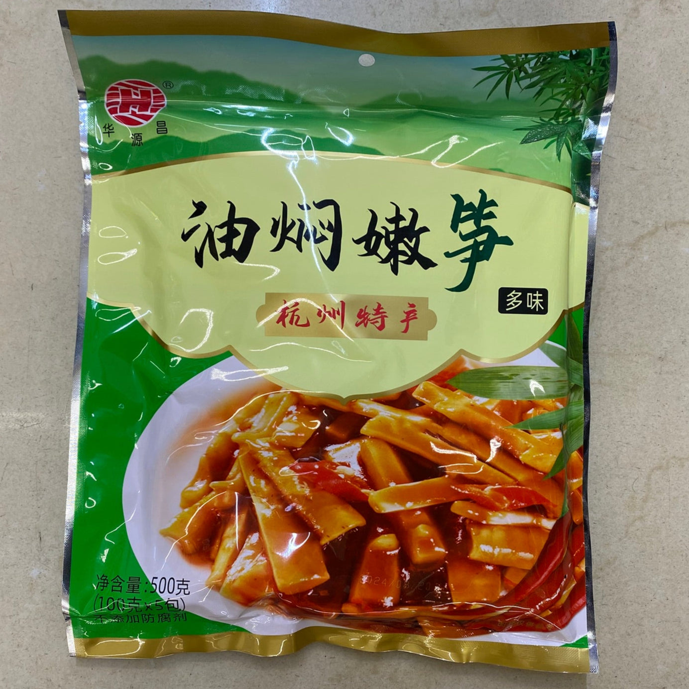 华源昌 油焖嫩笋 500g - Braised tender bamboo shoots in oil