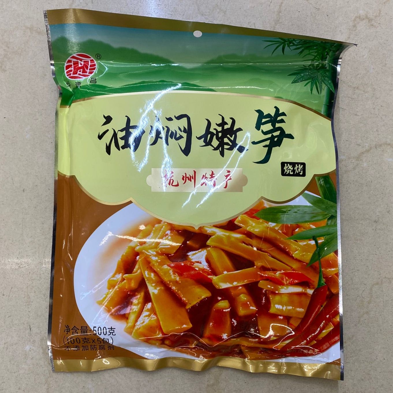 华源昌 油焖嫩笋 500g - Braised tender bamboo shoots in oil