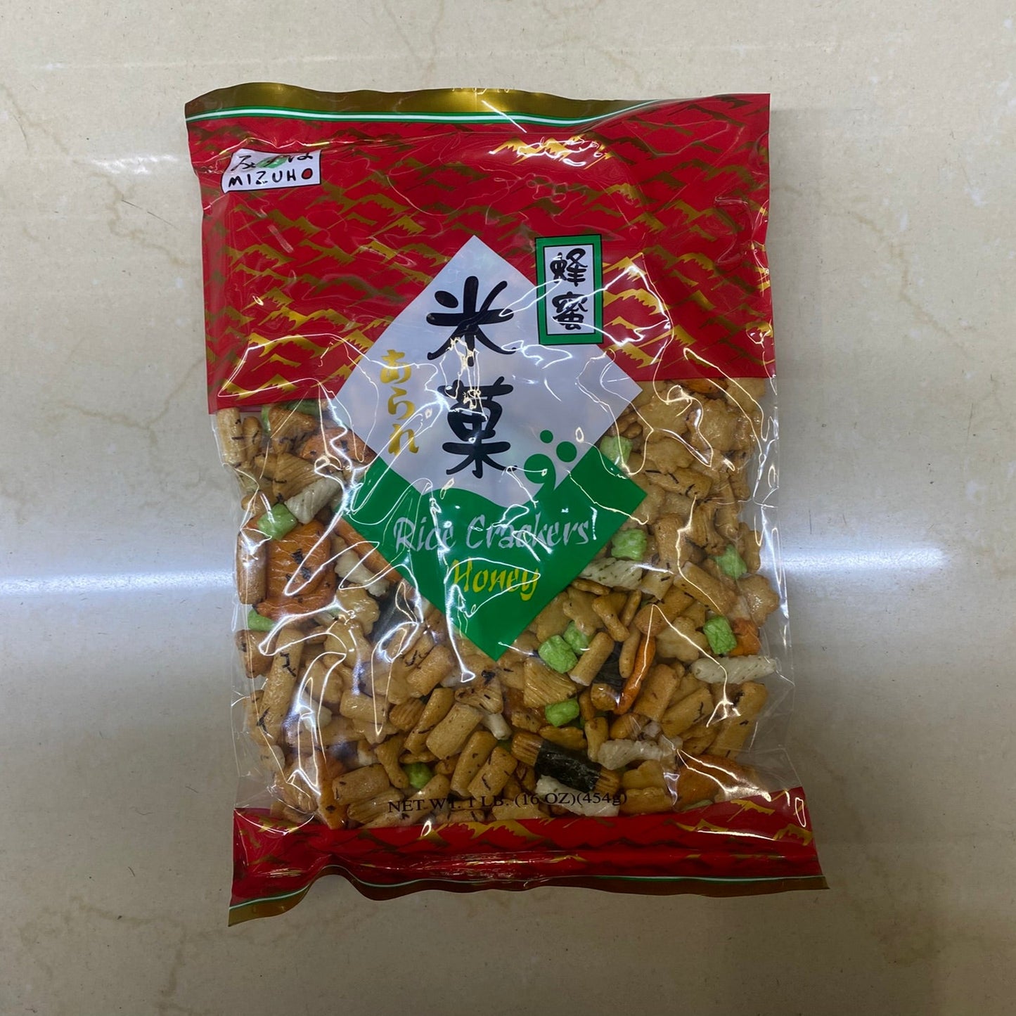 Honey Arare Mixed Rice Crackers 15.97oz - 瑞穗蜂蜜綜合米果453g