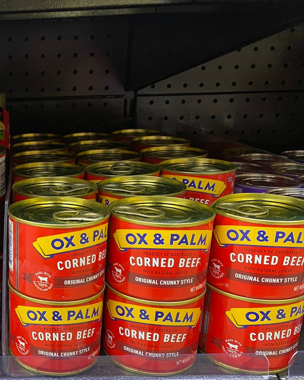 Ox &amp; Palm Corned Beef, Original Chunky Style, 7 Ounce - 鹹牛肉罐頭