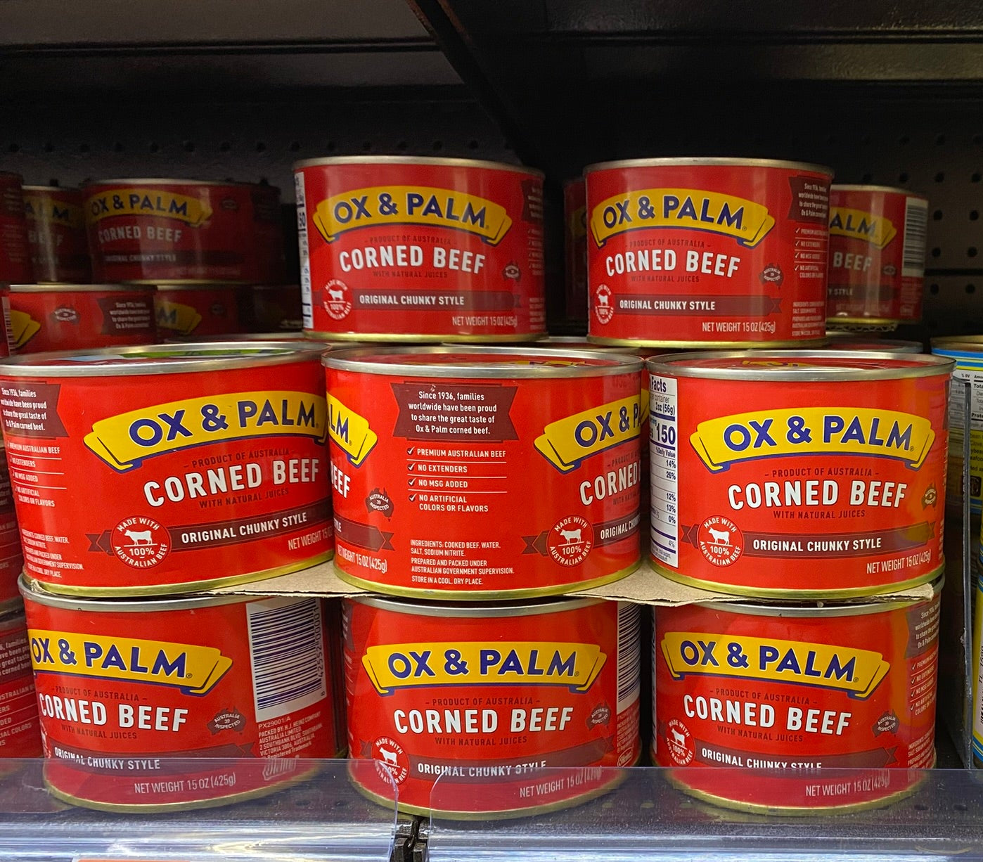 Ox &amp; Palm Corned Beef - Ox &amp; Palm 午餐肉15oz