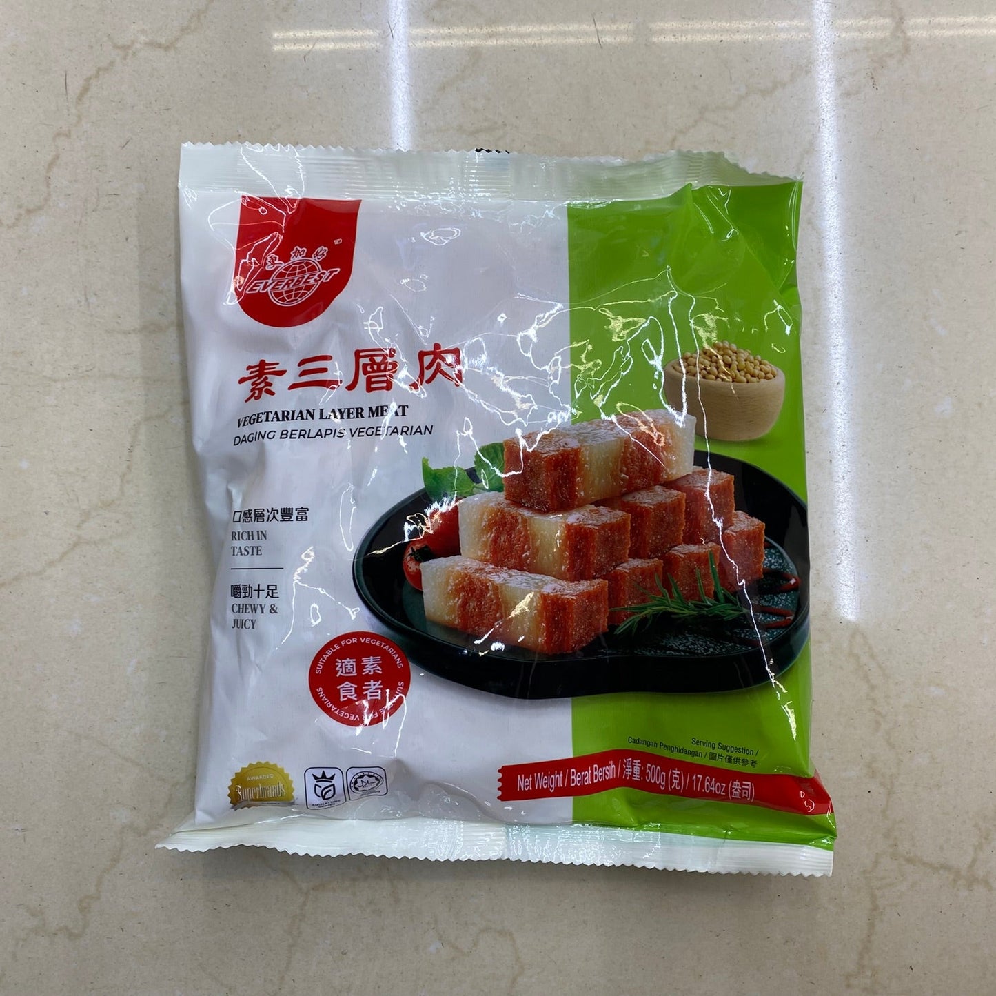 Everbest Vegetarian Layer Meat - 更有素三層肉500g