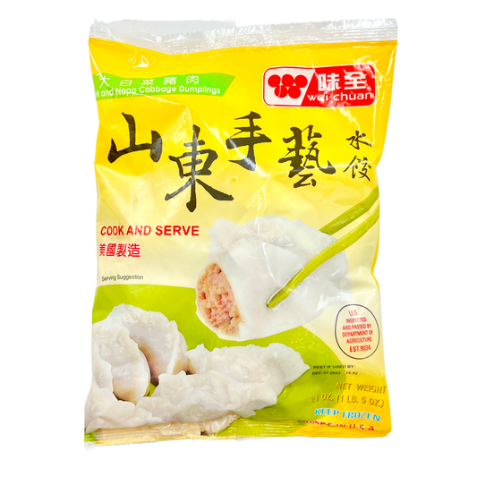 WEI/C PORK/NAPA CABBAGE DMPLNG - 味全山東手藝水餃(白菜豬肉) 12 oz