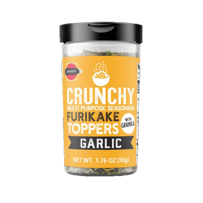 J-Basket Crunchy Furikake Toppers, Garlic - 日式调味料1.76oz/50g