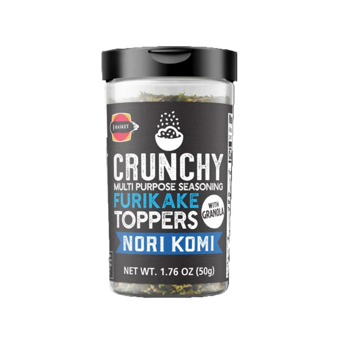 J-Basket Crunchy Furikake Toppers, Nori Komi - 日式调味料1.76oz/50g