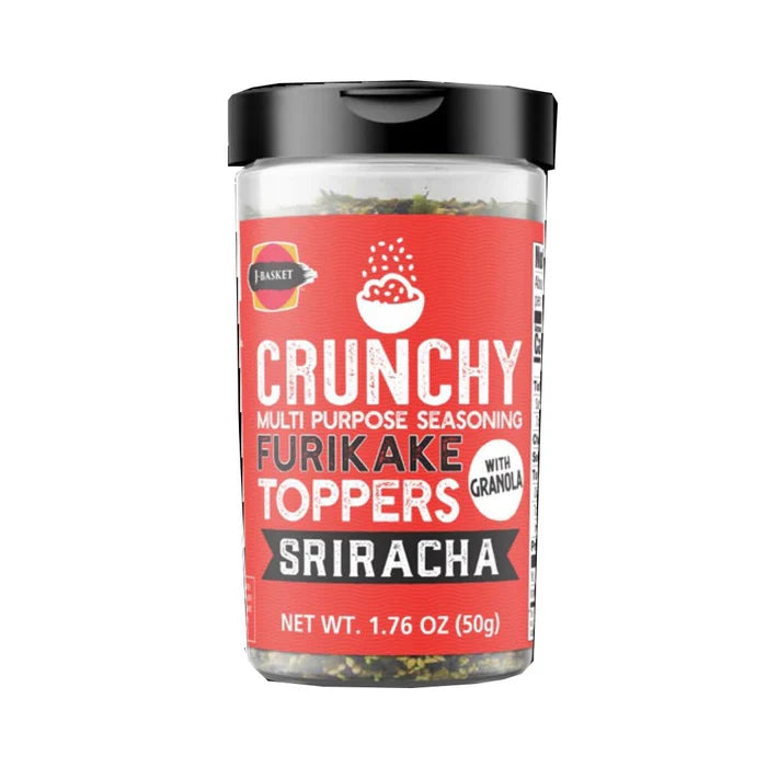 J-Basket Crunchy Furikake Toppers, Sriracha - 日式调味料 1.76oz/50g