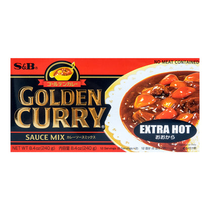 S&amp;B金牌咖哩塊(特辣) - S&amp;B金牌咖哩塊(特辣) - SB GOLDEN CURRY EXTRA HOT 7.8oz(220g)