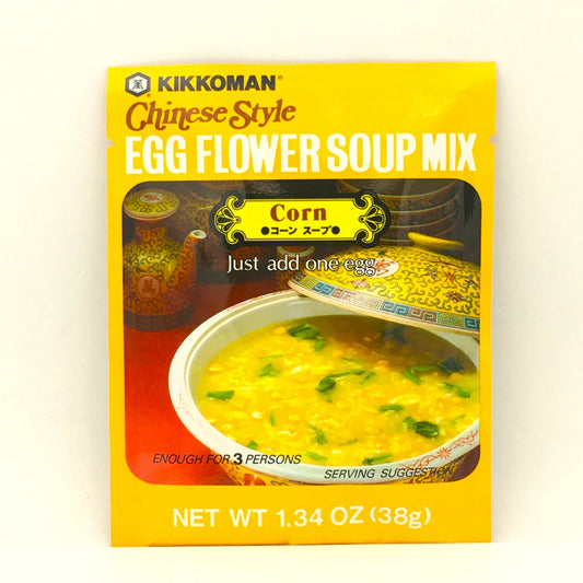 Kikkoman® Chinese Style Corn Egg Flower Soup Mix - 日本万字 中式玉米蛋花汤料 1.3 oz