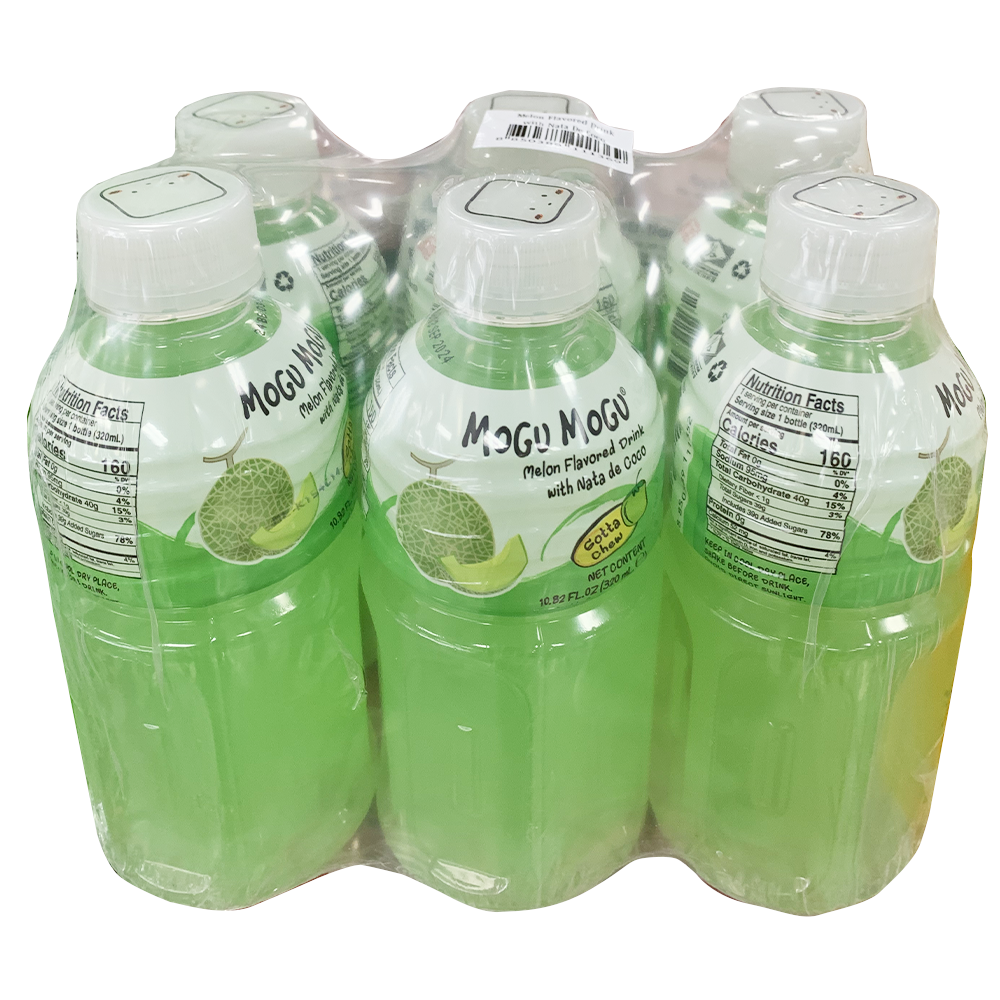 MOGUMOGU 果粒饮料6瓶装 - 蜜瓜汁 （6*320ML）