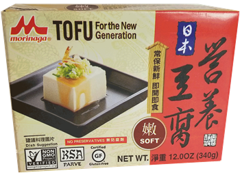 Morinaga - Mor-nu - Silken Tofu Soft 12.3 oz - 森永盒裝絹豆腐340 克