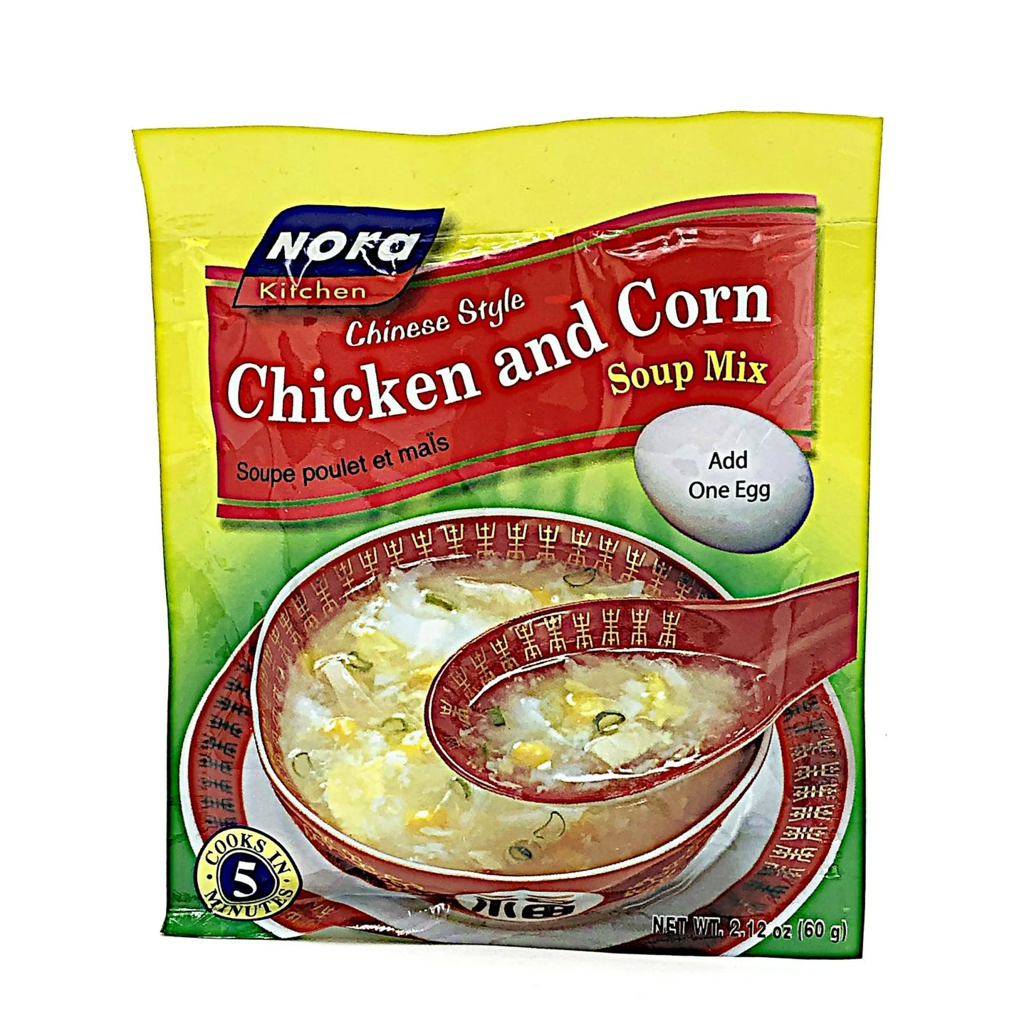 Nora Kitchen Soup Mix (Chicken & Corn Soup - Add one egg) 2.12oz/60g