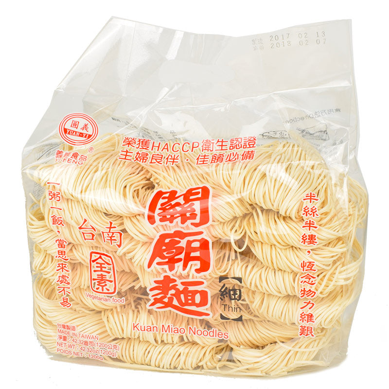 Rolin Kunmao Dried Noodle - 义峰 台南关庙面 粗/细 42.3oz/1200g