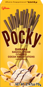 Glico Pocky Banana 2.47oz - 格力高百奇巧克力涂层饼干棒香蕉味