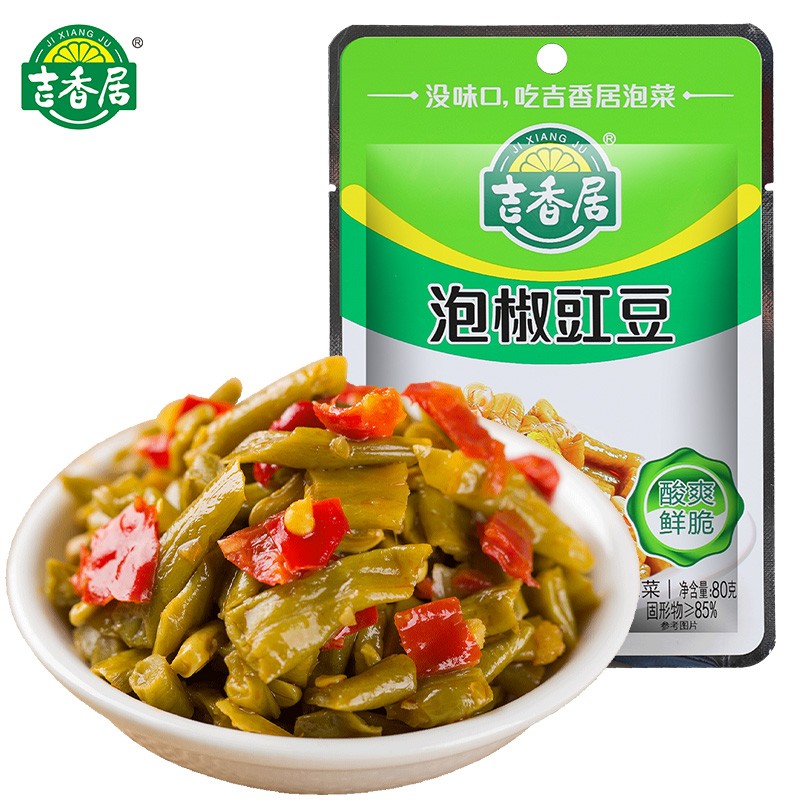 吉香居 泡椒豇豆 80g - JIXIANGJU Cowpea Beans with Pickled Chili