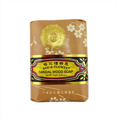 BEE & FLOWER BRAND SANDALWOOD SOAP - 蜂花檀香皂 75g