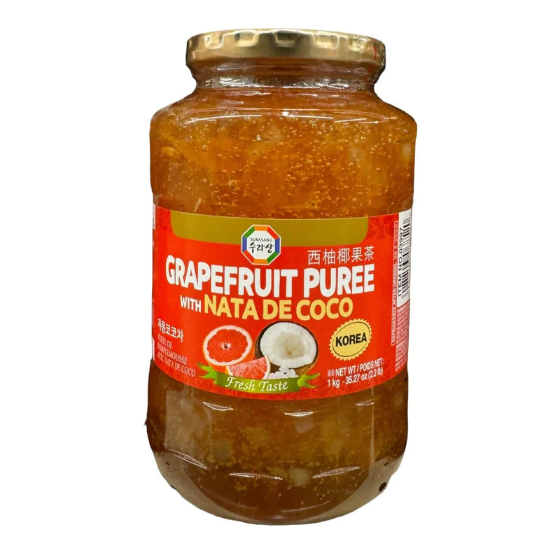 Surasang Grapefruit Puree with Nata de Coco - 韓國三​​進牌西柚椰果茶35.27 oz/1kg