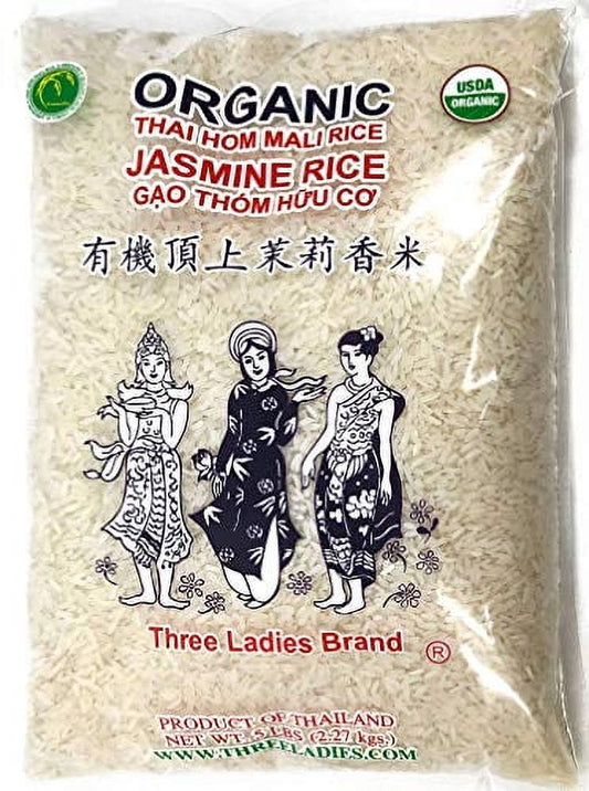 三個女人牌有機頂上茉莉香米5 磅- Three Ladies Organic Jasmine Rice 5 Lbs