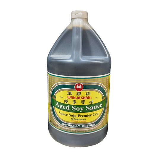 Wan Ja Shan Aged Soy Sauce - 万家香陈年酱油 1 Gallon