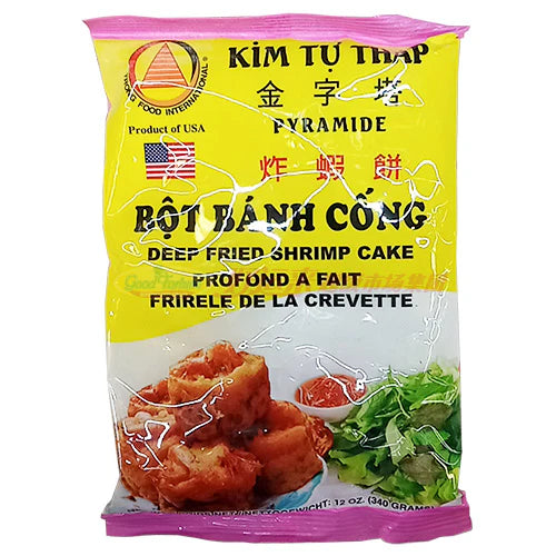 Kim Tu Thap Bot Banh Cong 12 oz- 金字塔 炸虾饼