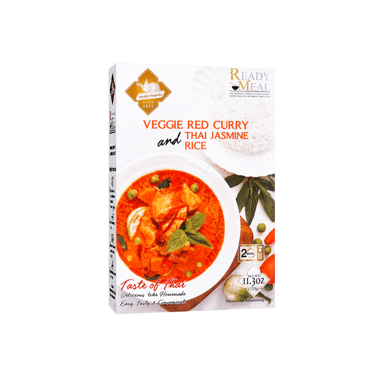 GOLDEN PHOENIX Veggie Red Curry W/ Rice 320g - 泰国GOLDEN PHOENIX 红咖喱风味饭