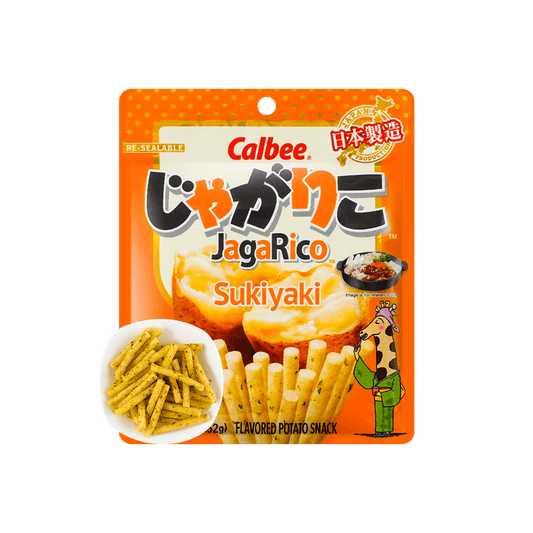 Calbee日本CALBEE卡乐比JAGARICO 土豆脆棒薯条寿喜烧风味52g