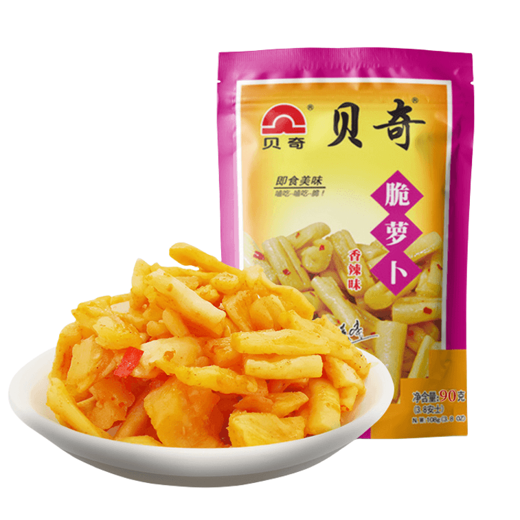 貝奇脆蘿蔔辣味90g - beiqi Crispy radish instant pickled mustard spicy 90g