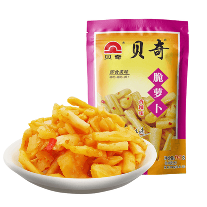 貝奇脆蘿蔔辣味90g - beiqi Crispy radish instant pickled mustard spicy 90g