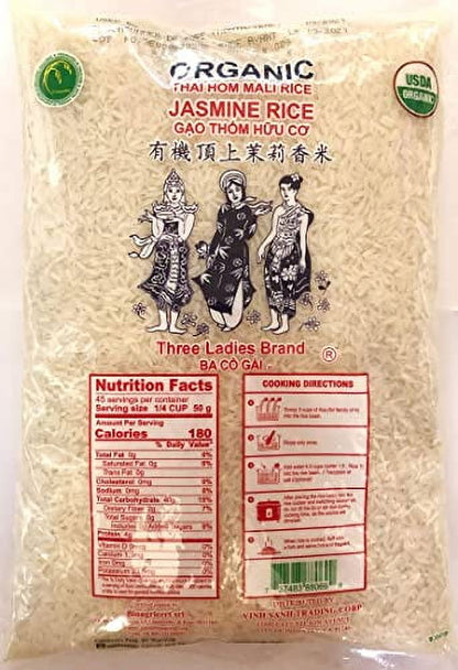 三個女人牌有機頂上茉莉香米5 磅- Three Ladies Organic Jasmine Rice 5 Lbs